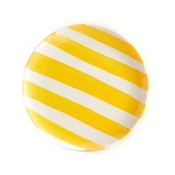 Outlet Yellow Stripe Porcelain Dinner Plate, 27.5cm Tableware Brands|Plates