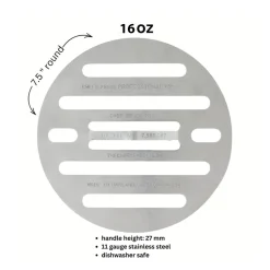 Discount The Round Chef's Press, 16oz American Ingredients|Kitchen Tools & Utensils