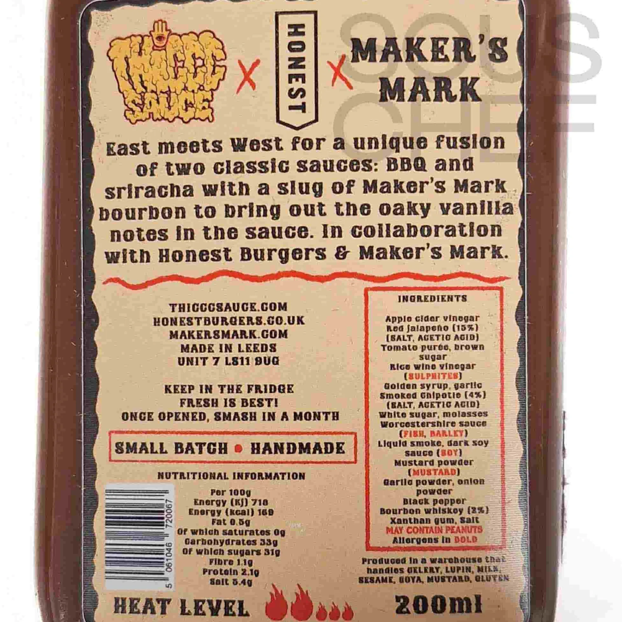 Bourbon BBQ Sriracha, 200ml Ingredients Brands|Sauces & Condiments