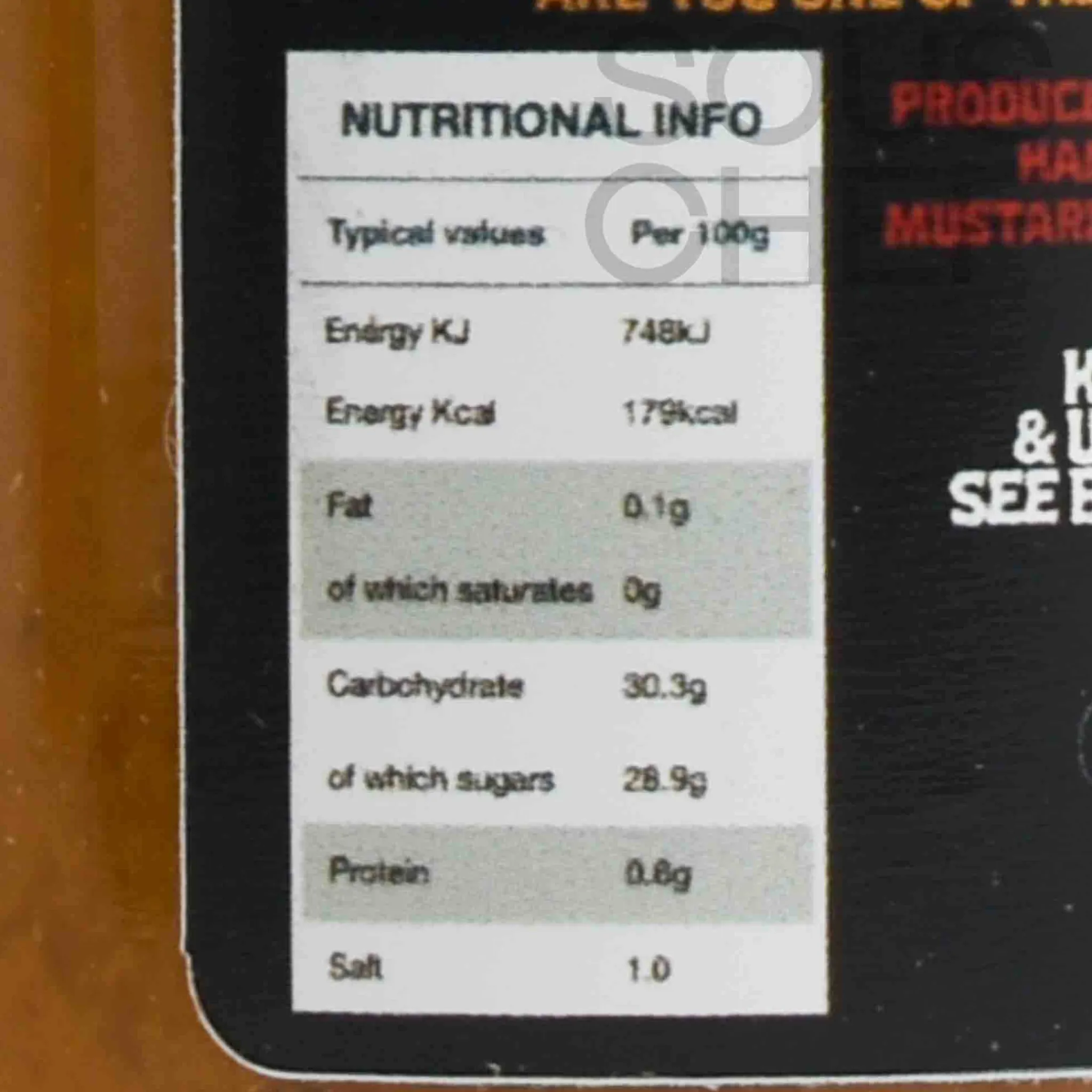 Carolina Gold Honey Mustard, 150ml Ingredients Brands|Sauces & Condiments