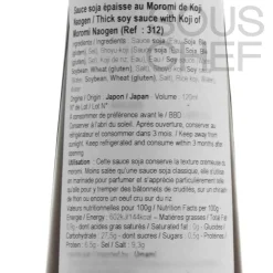 Thick Soy Sauce with Koji of Moromi Naogen, 120ml Ingredients Brands|Sauces & Condiments