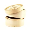 Hot 2-Tier Bamboo Steamer With Lid 8" dia Korean Ingredients|Chinese Ingredients
