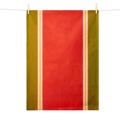 Online Red & Green French Jacquard Tea Towel Kitchen Textiles & Clothing