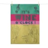 Online Wine O'Clock French Jacquard Tea Towel Kitchen Textiles & Clothing