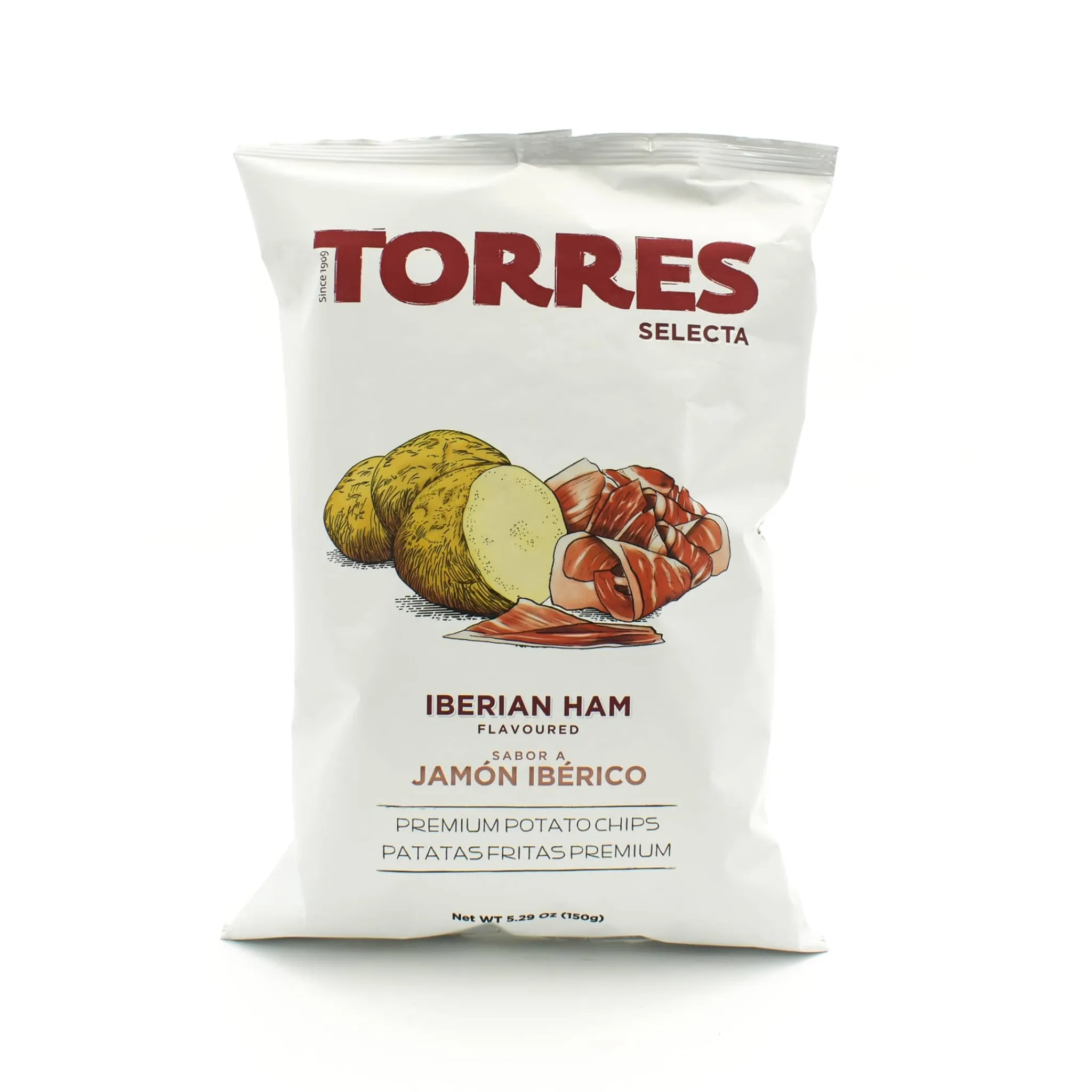 Best Iberico Ham Flavour Crisps, 150g Spanish Ingredients|Snacks