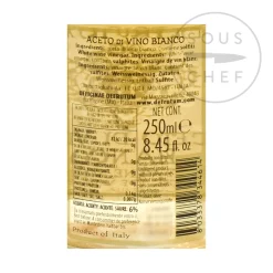 Discount Trebbiano White Wine Vinegar, 250ml Ingredients Brands|Italian Ingredients