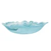 Online Turquoise Marble Glass Serving Bowl, 30x23cm Crockery & Dinnerware|Bowls