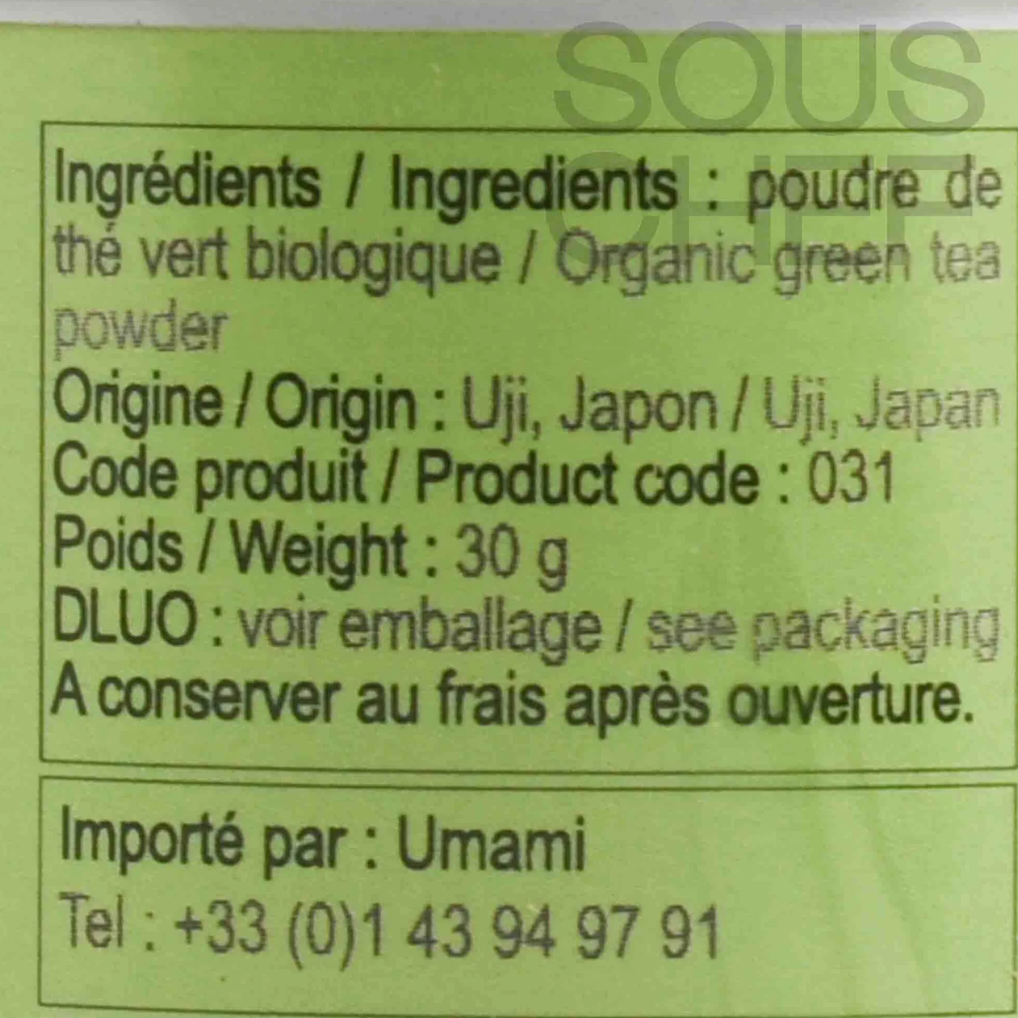 Outlet Umami Organic Imperial Matcha, 30g Ingredients Brands|Drinks
