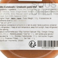 Online Umeboshi Paste, 100g Ingredients Brands|Japanese Ingredients