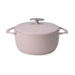 Hot Sakura Pink Japanese Lightweight Cast Iron Dutch Oven, 22cm Japanese Ingredients|Pots & Pans