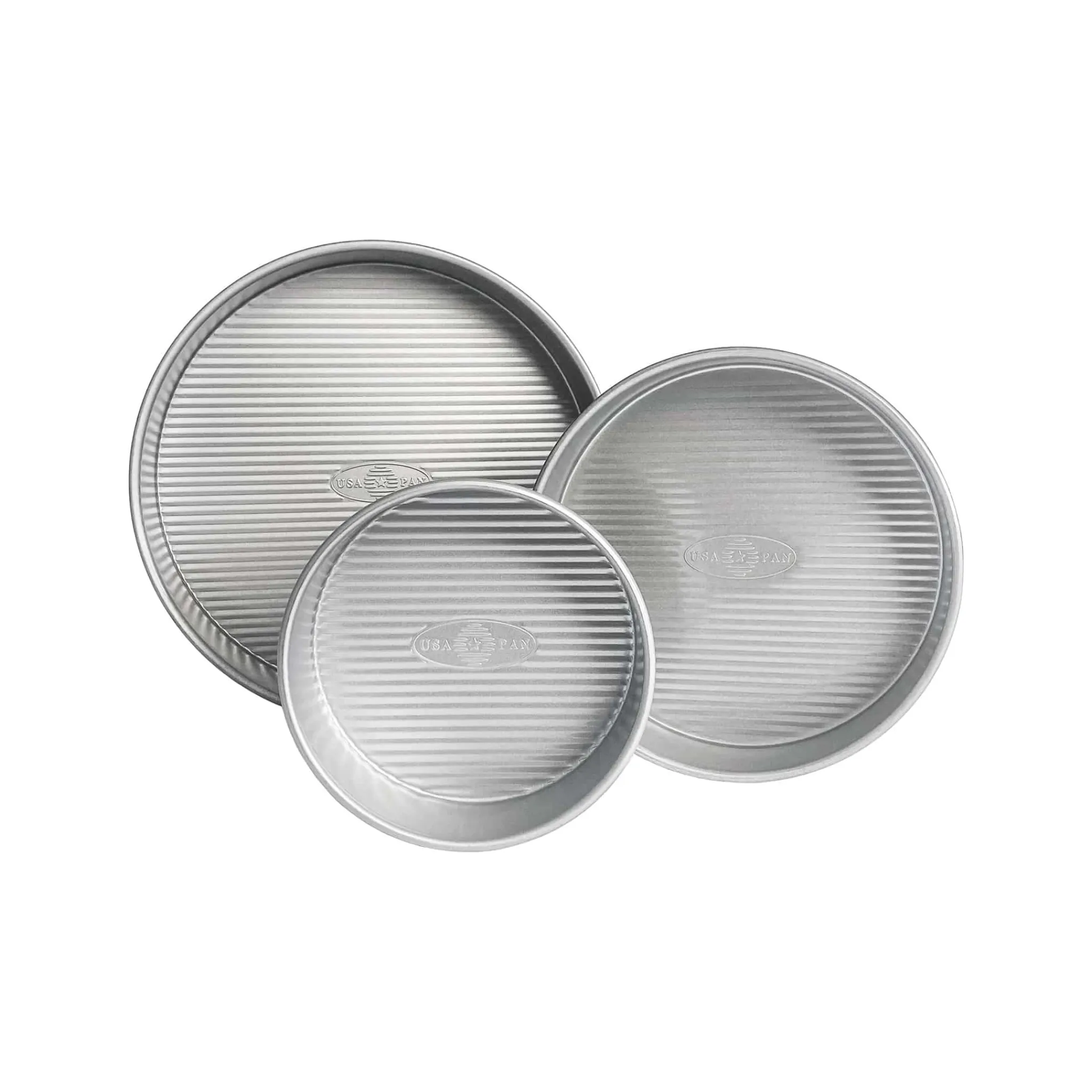 Hot 3 Piece Round Cake Pan Set Baking Supplies & Equipment