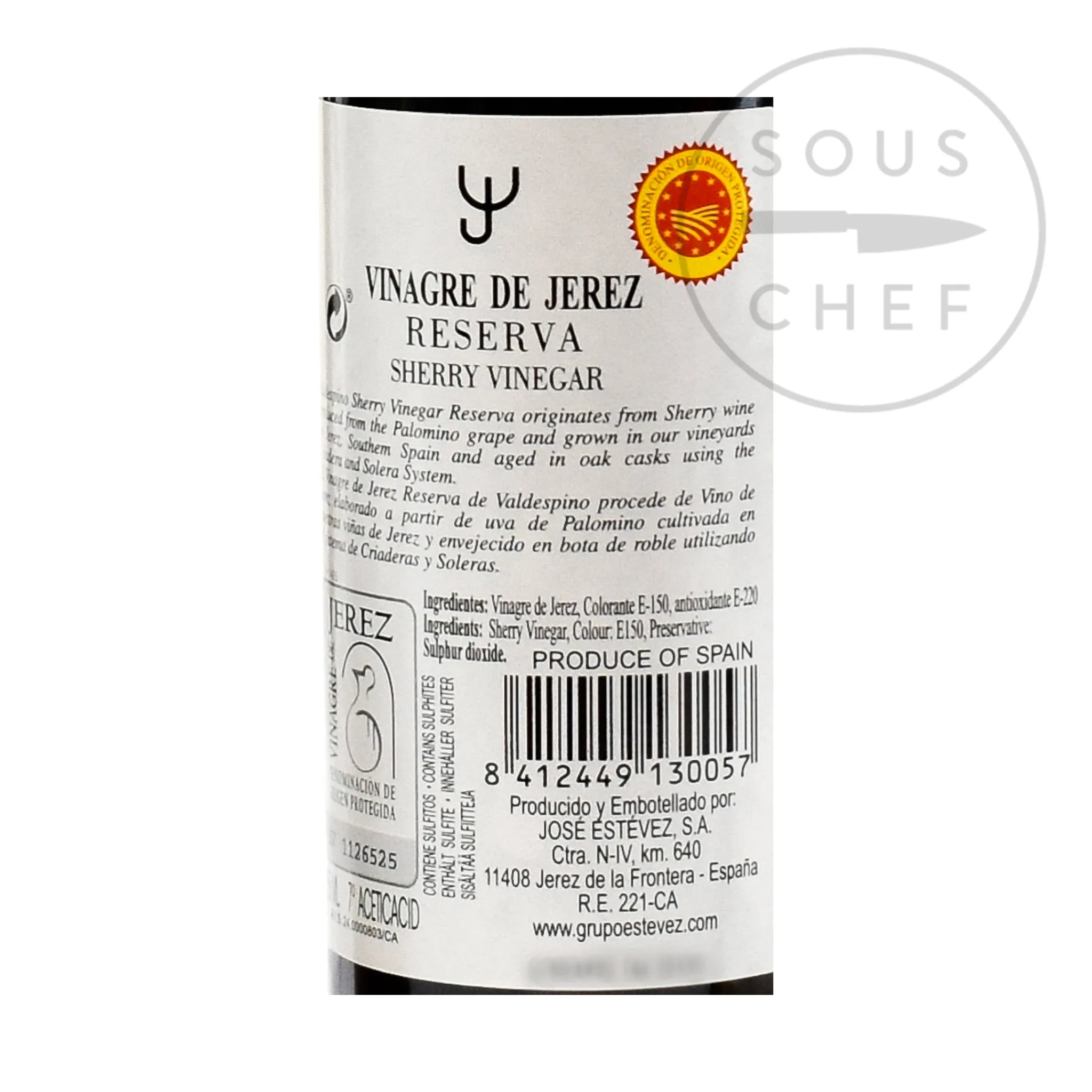 Clearance Cask-Aged Sherry Vinegar DOP, 250ml Spanish Ingredients|Oil, Vinegar & Dressings