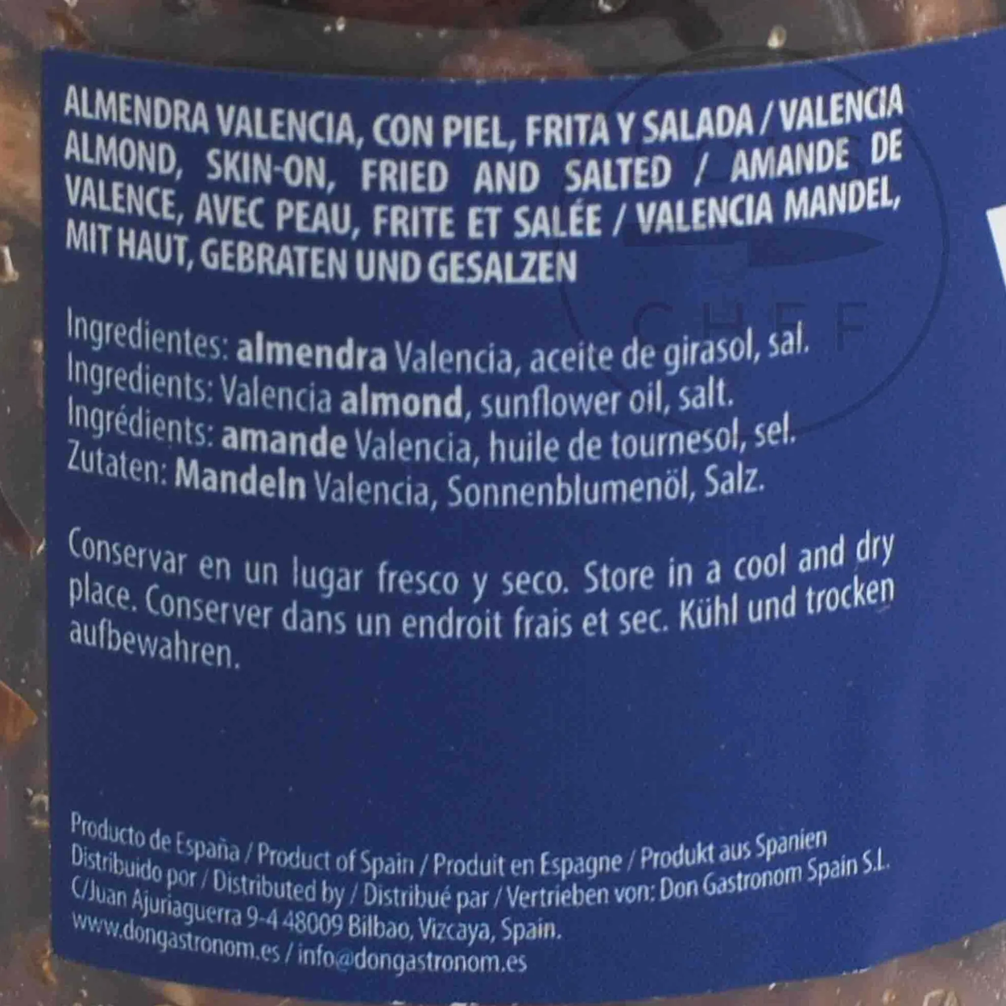 Clearance Valencia Fried Almonds with Salt, 125g Ingredients Brands|Spanish Ingredients