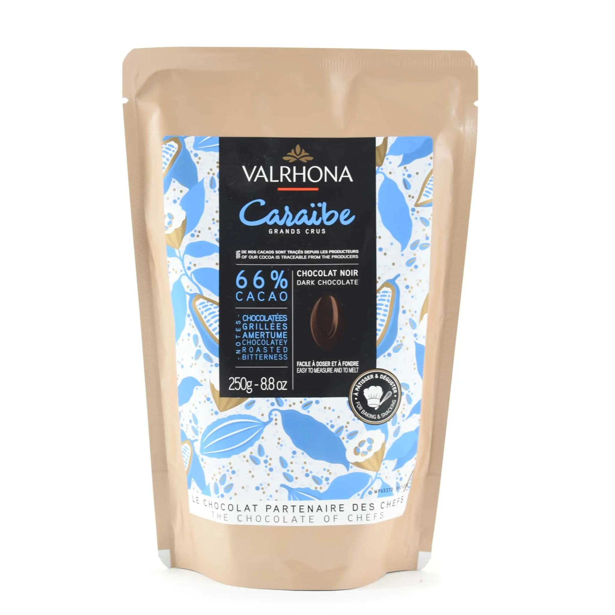 Best Caraibe 66% Dark Chocolate Chips French Ingredients|Chocolate & Sweets