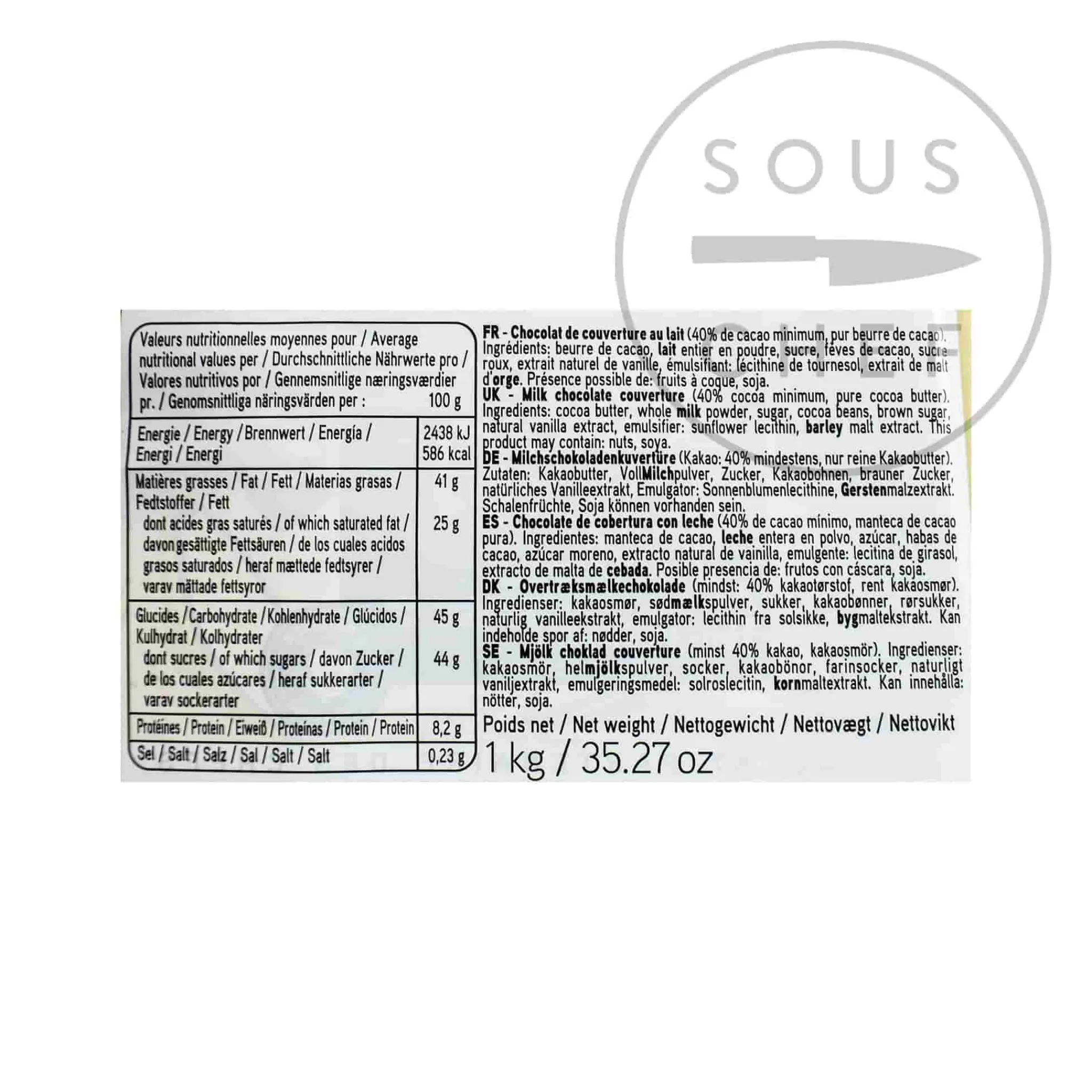 Sale Jivara 40% Milk Chocolate Chips French Ingredients|Chocolate & Sweets