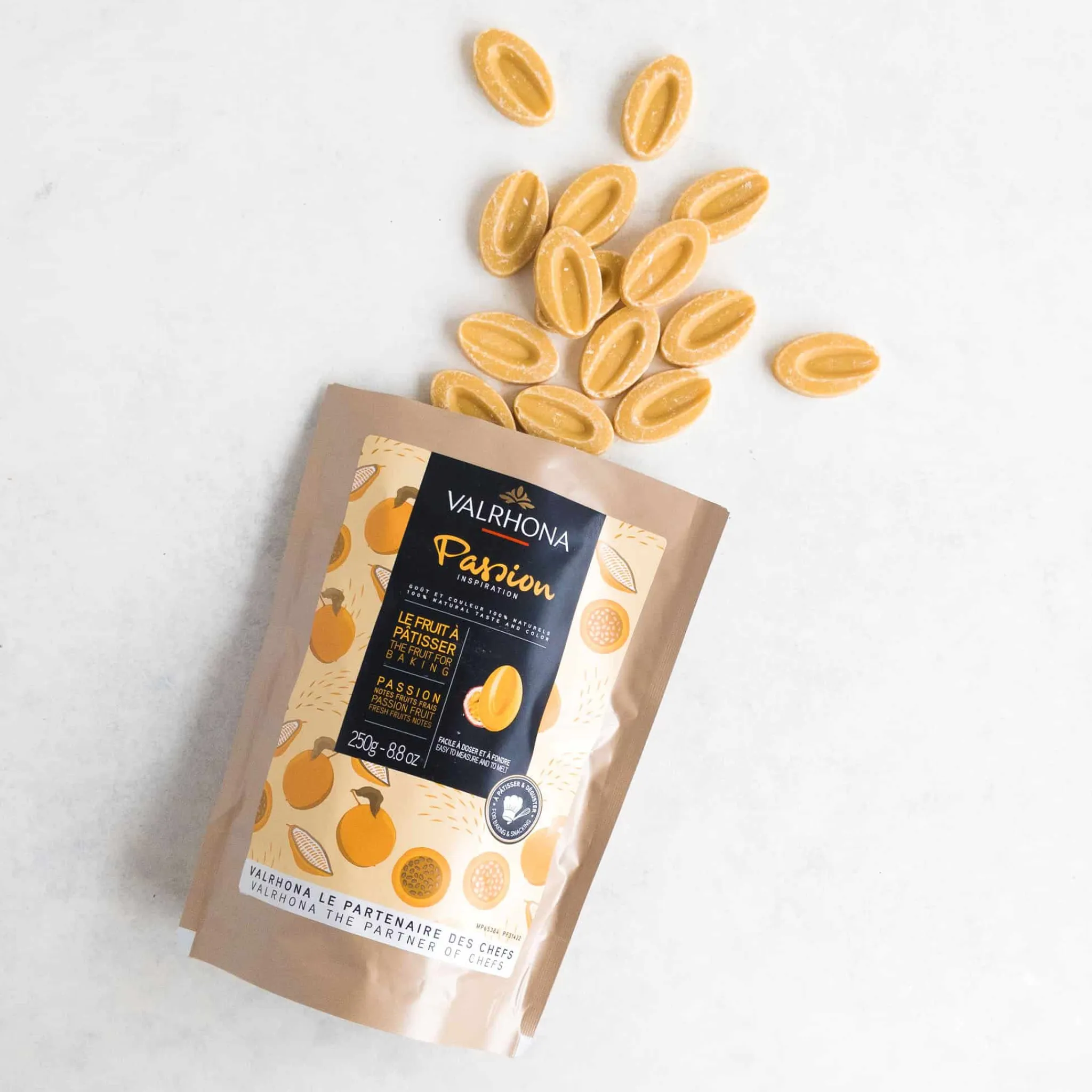 Online Passion Fruit Inspiration - Couverture, 250g Ingredients Brands|French Ingredients