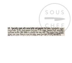 Online Passion Fruit Inspiration - Couverture, 250g Ingredients Brands|French Ingredients