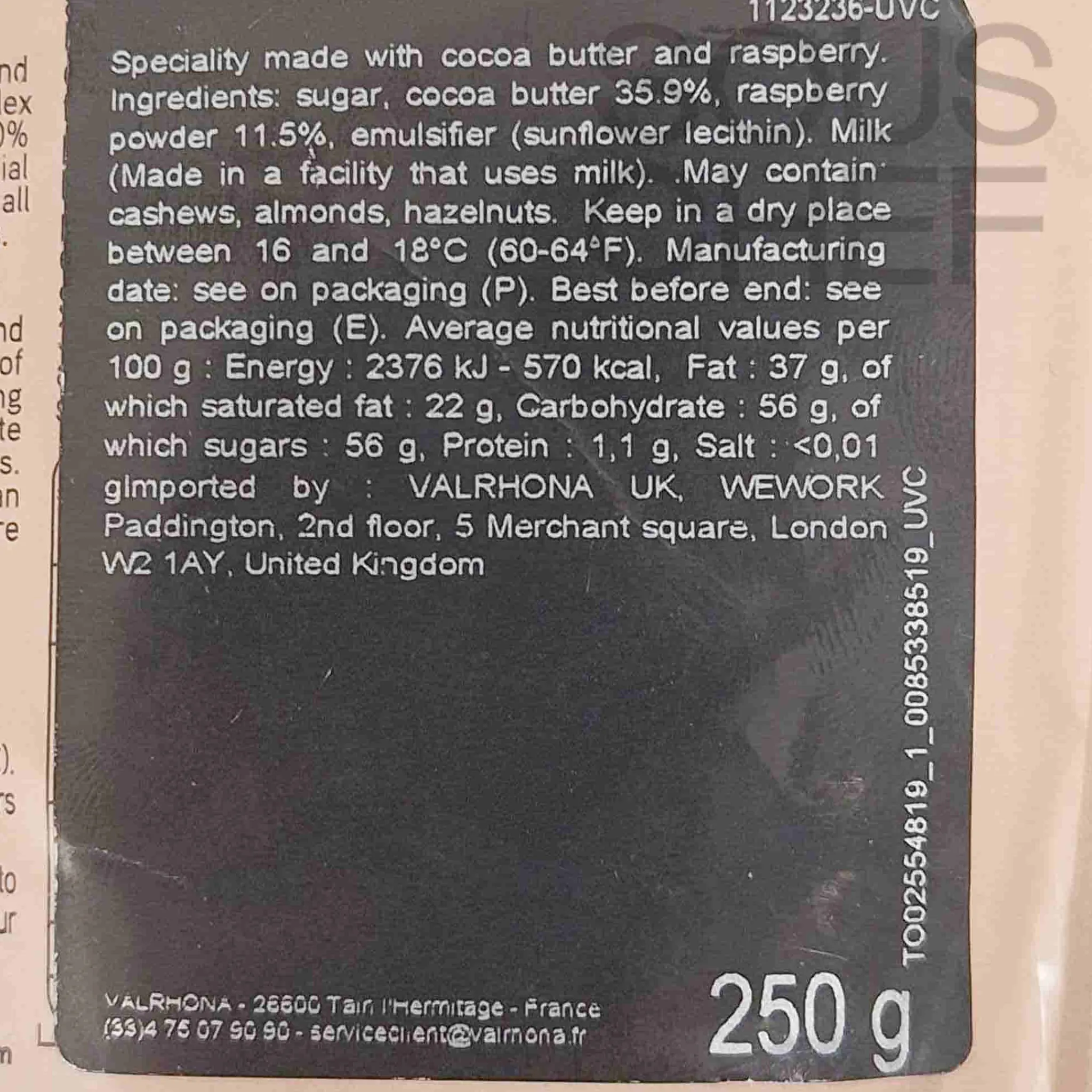 Hot Raspberry Inspiration Drops, 250g Ingredients Brands|French Ingredients