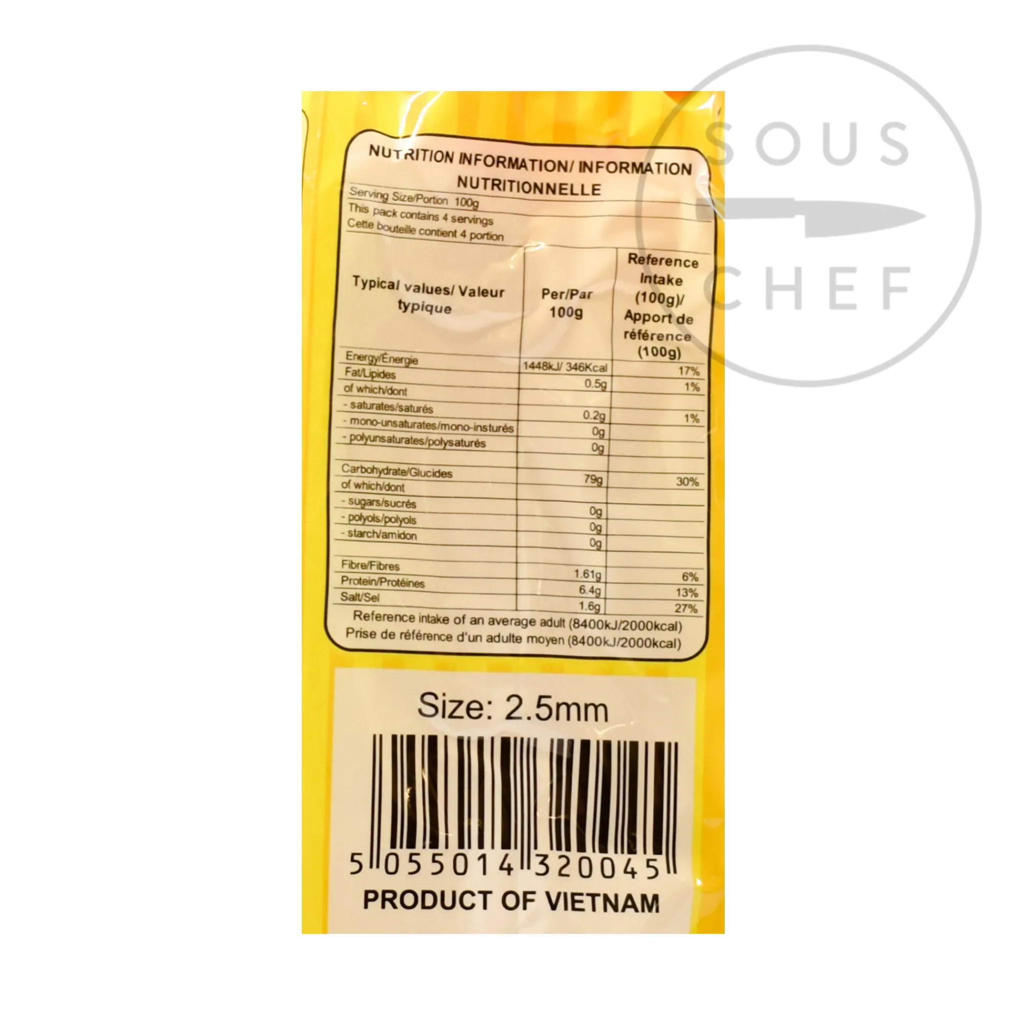 Clearance Vietnamese Rice Pho Noodles Banh Pho, 2.5mm, 400g Southeast Asian Ingredients|Ingredients Brands