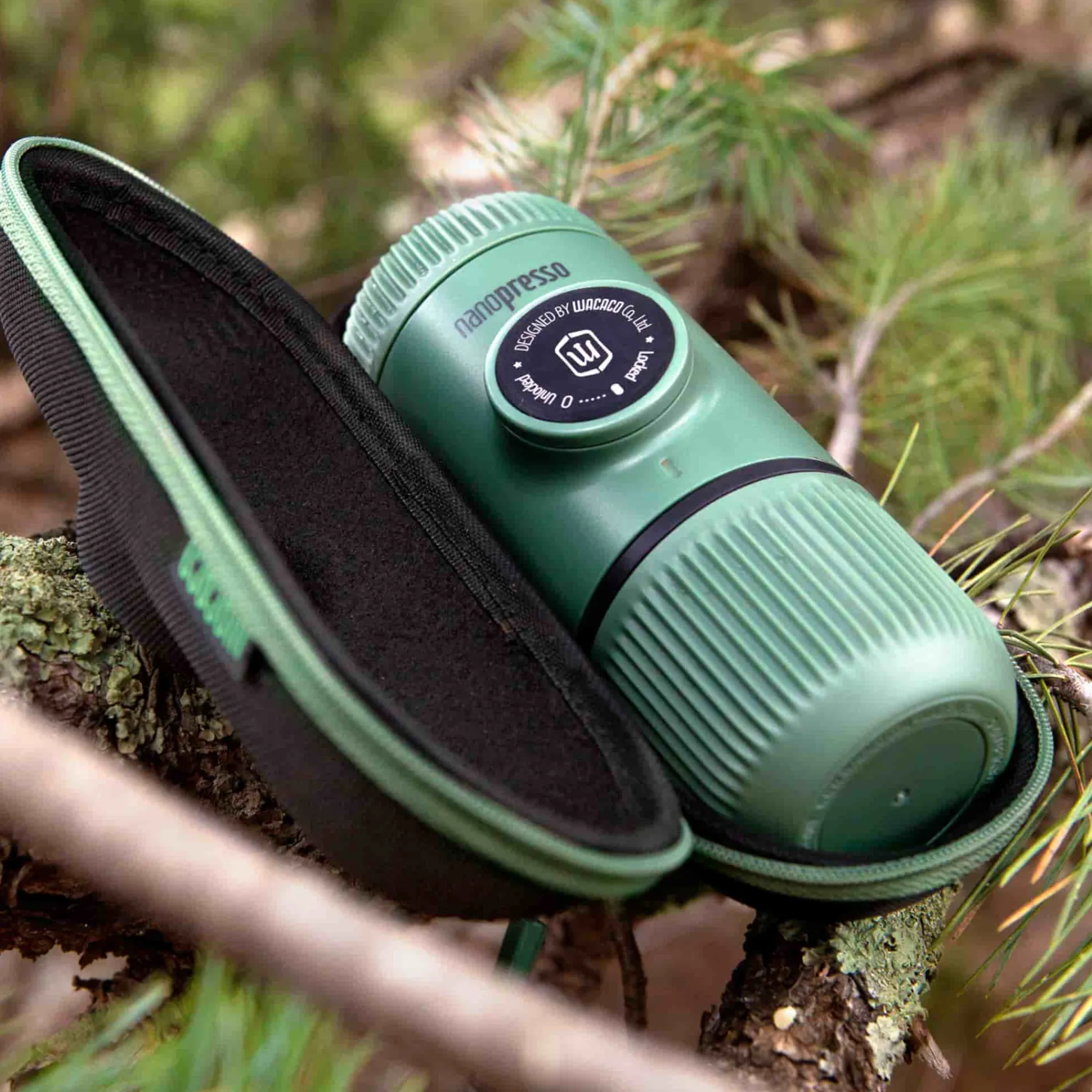 Sale Nanopresso Moss Green Elements Handheld Espresso Maker Tableware Brands