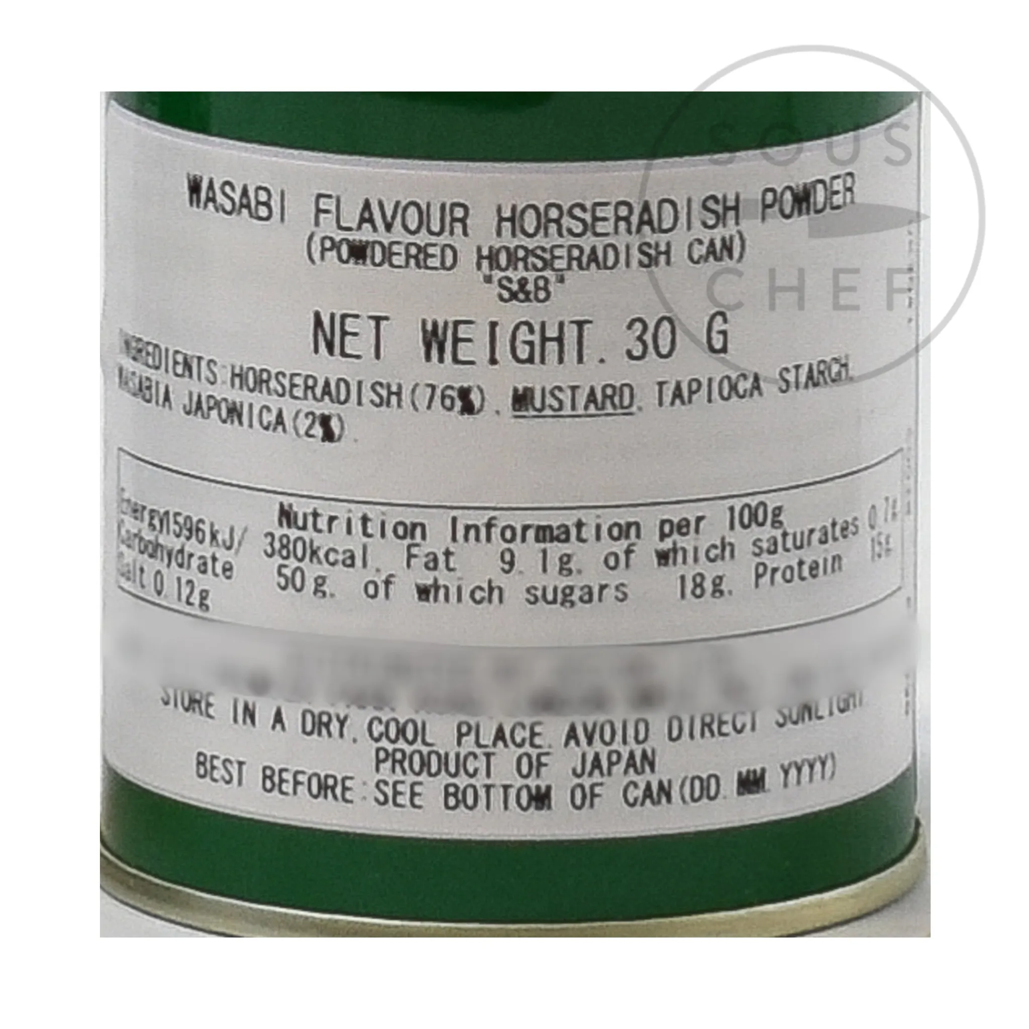 Discount Wasabi Flavour Horseradish Powder, 30g Ingredients Brands|Japanese Ingredients