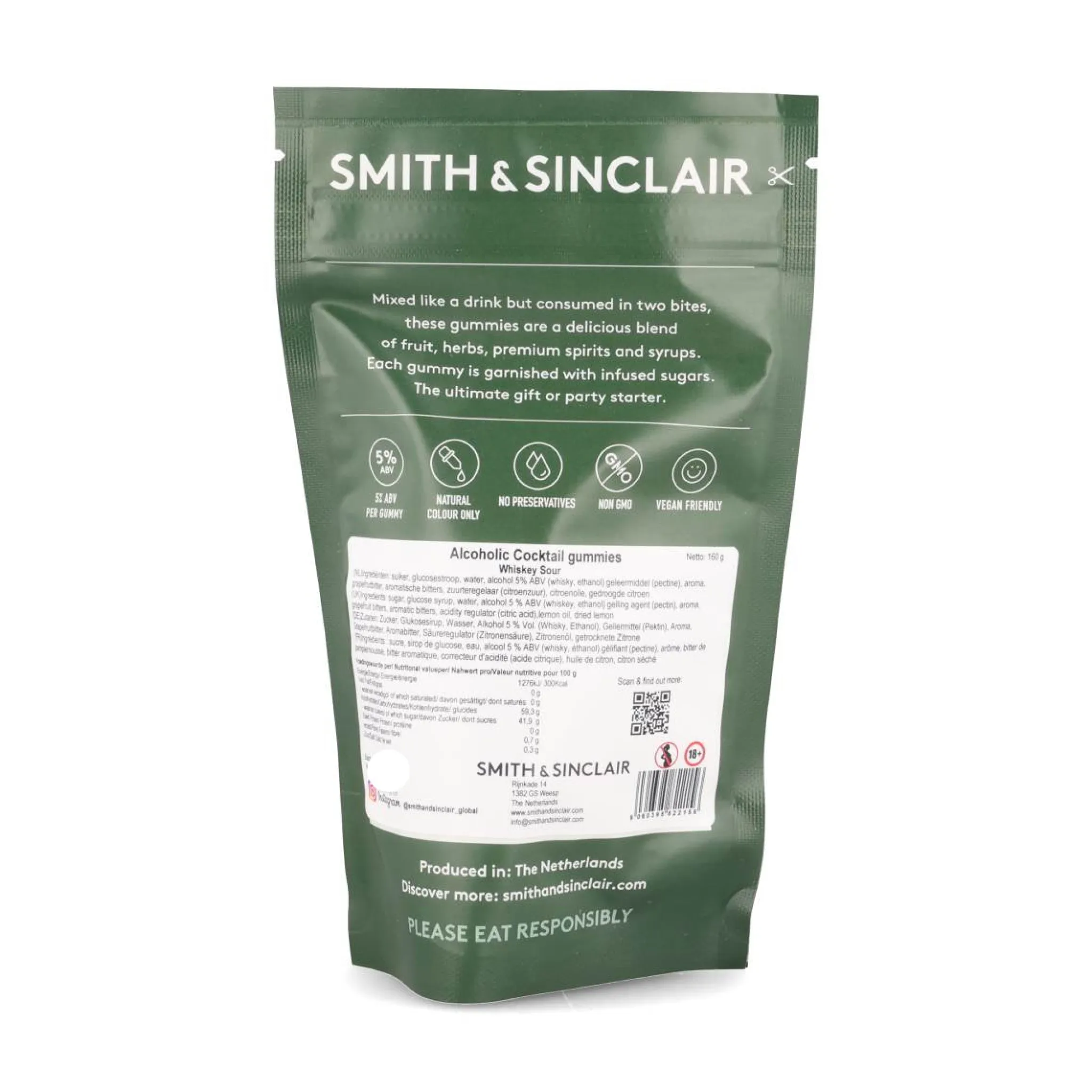 Discount Whiskey Sour 5V Alcoholic Cocktail Jelly Sweets, 160g Ingredients Brands|Chocolate & Sweets