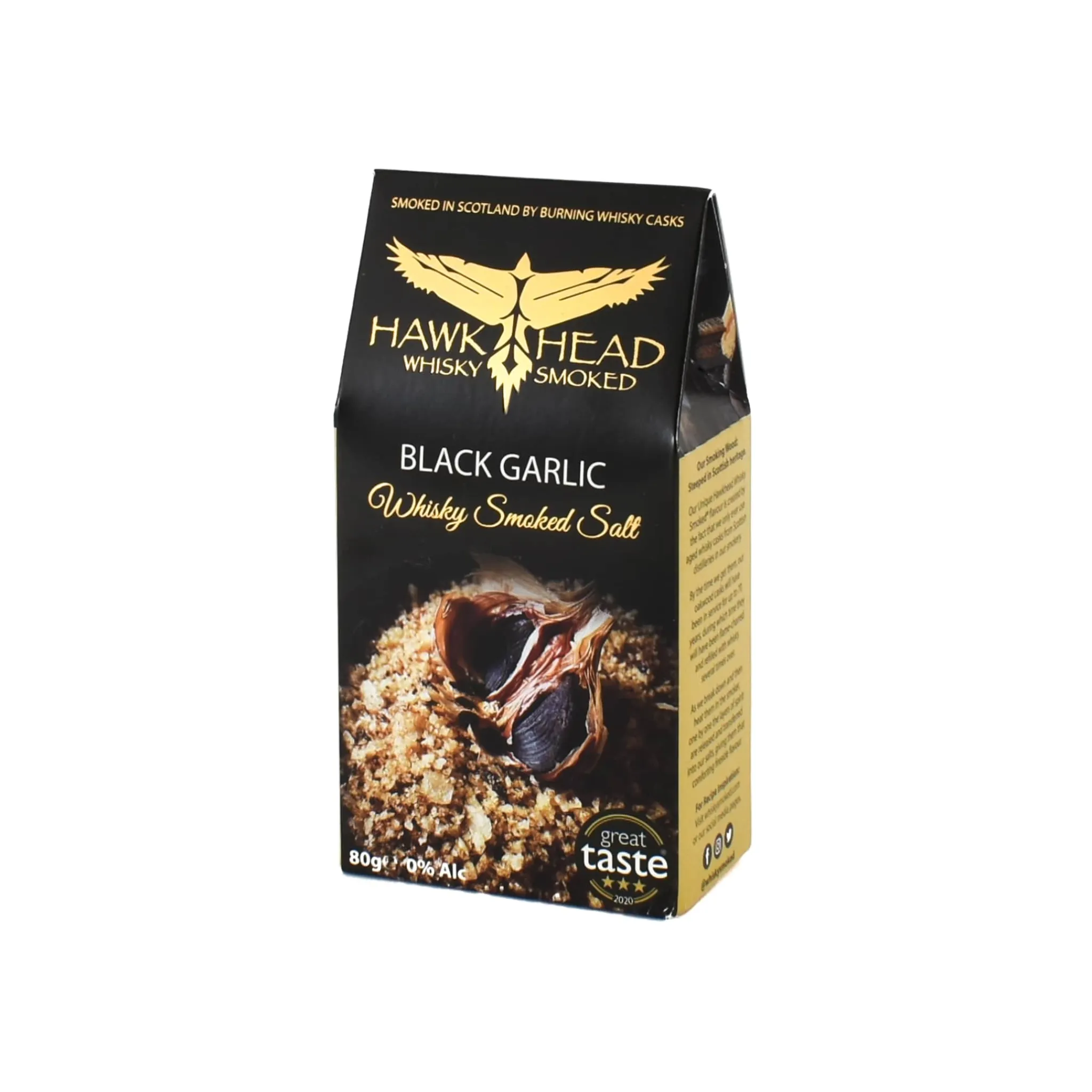 Online Whisky Smoked Sea Salt with Black Garlic, 80g Ingredients Brands|Herbs & Spices