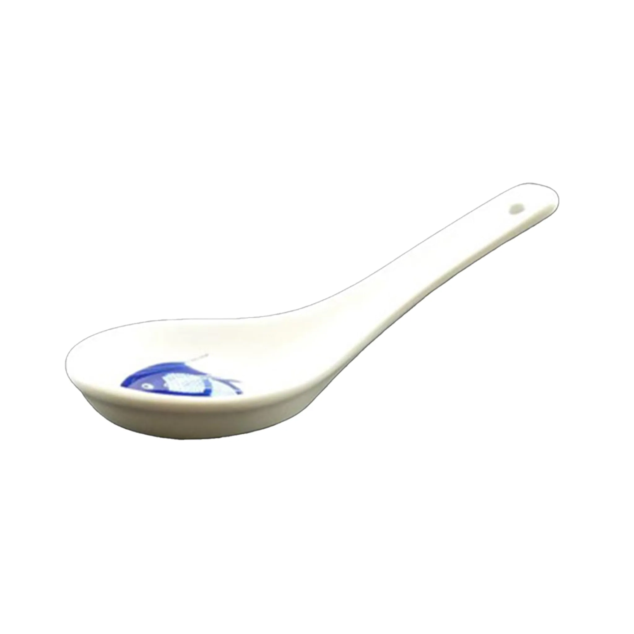 Online White & Blue Carp Rice Spoon, 13cm Chinese Ingredients|Kitchen Tools & Utensils