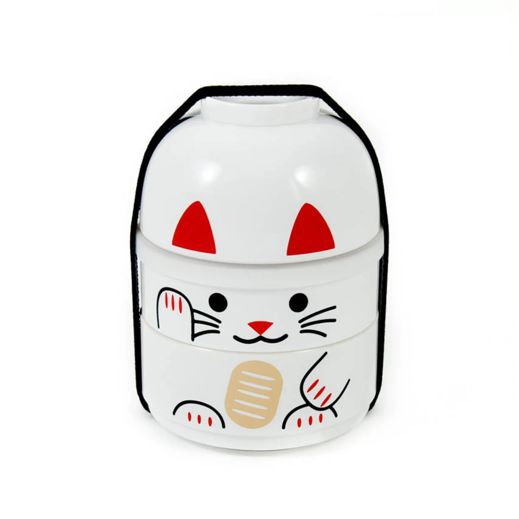 White Manekineko Bento Box, 640ml Tableware Brands|Japanese Ingredients