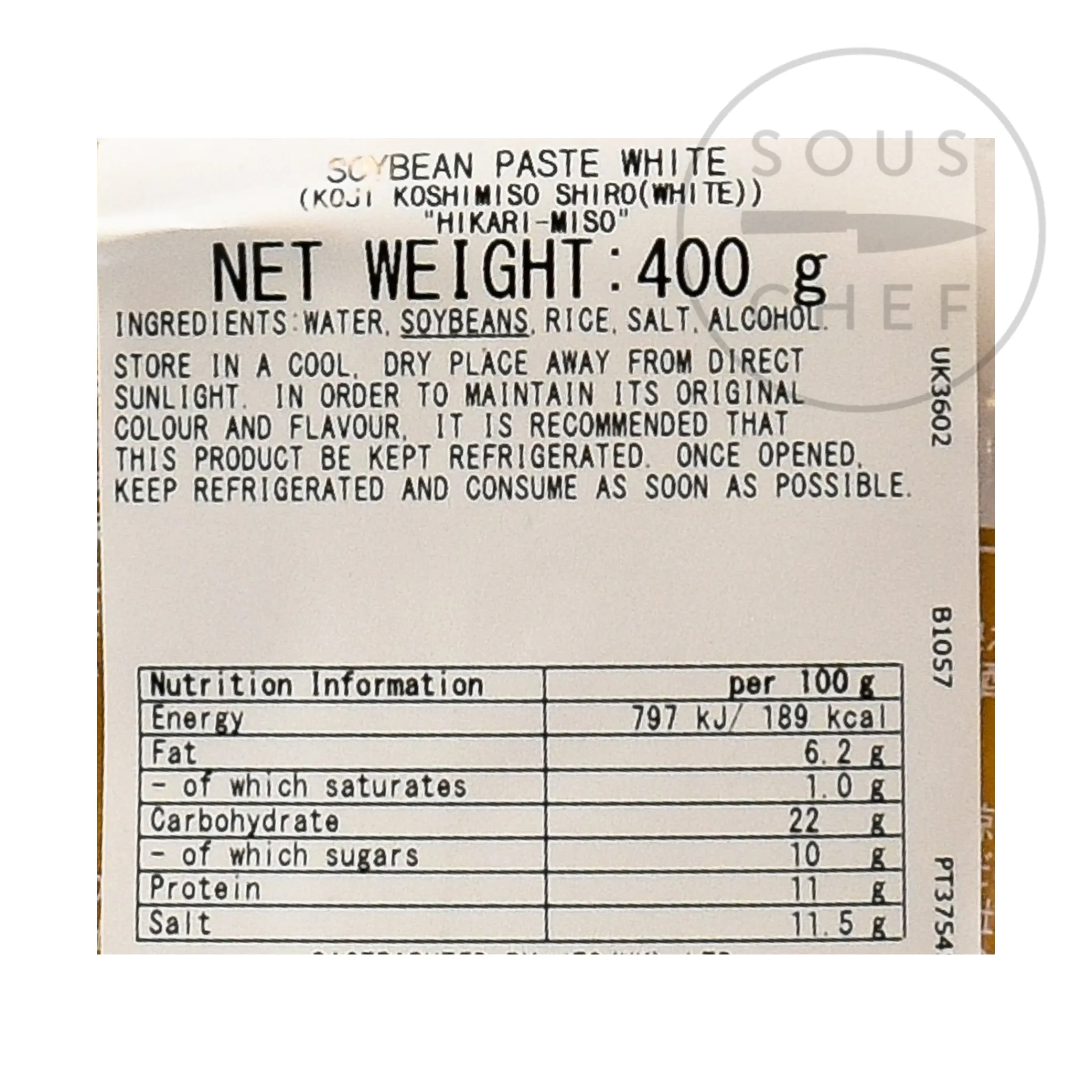 Sale White Miso Paste, 400g Japanese Ingredients|Sauces & Condiments