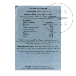 Wholegrain Brown Teff Flour, 500g Ingredients Brands|African Ingredients