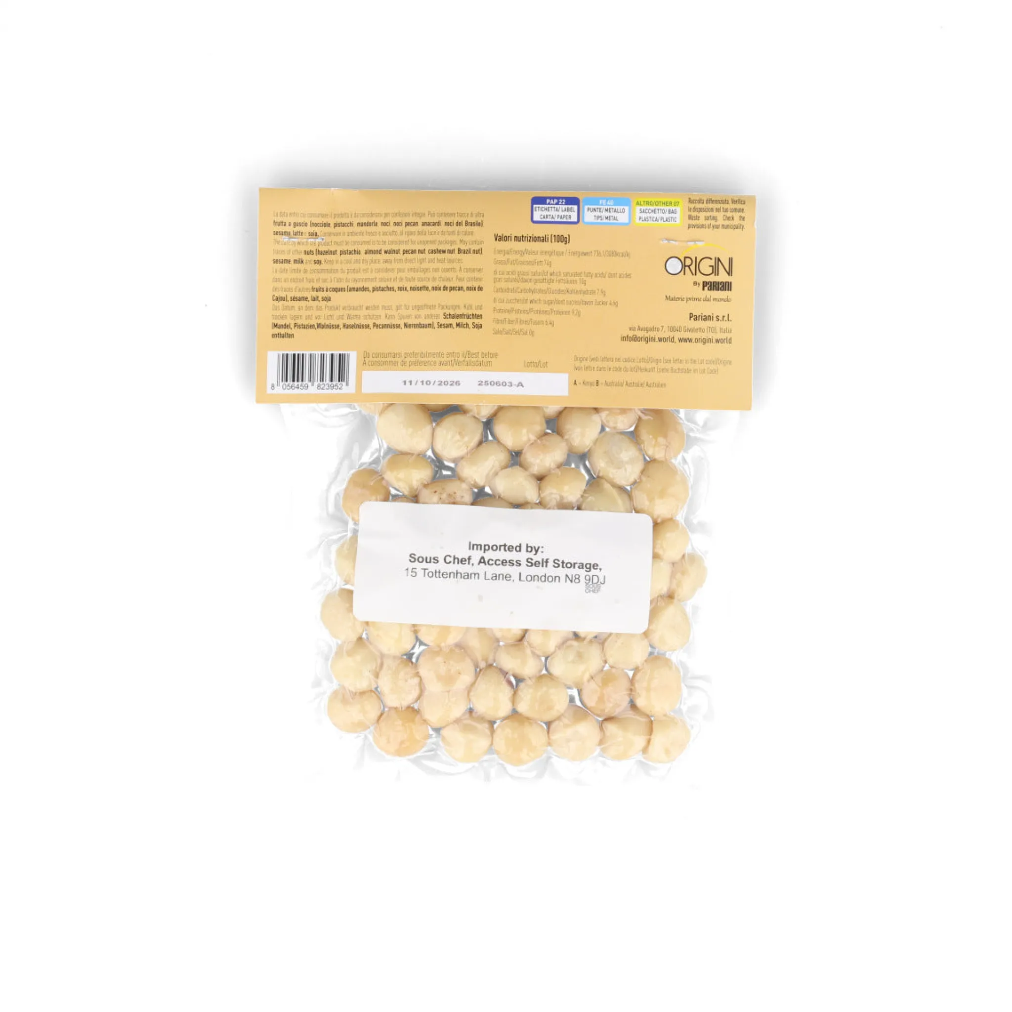 Whole Macadamia Nuts, 100g Baking Ingredients|Ingredients Brands