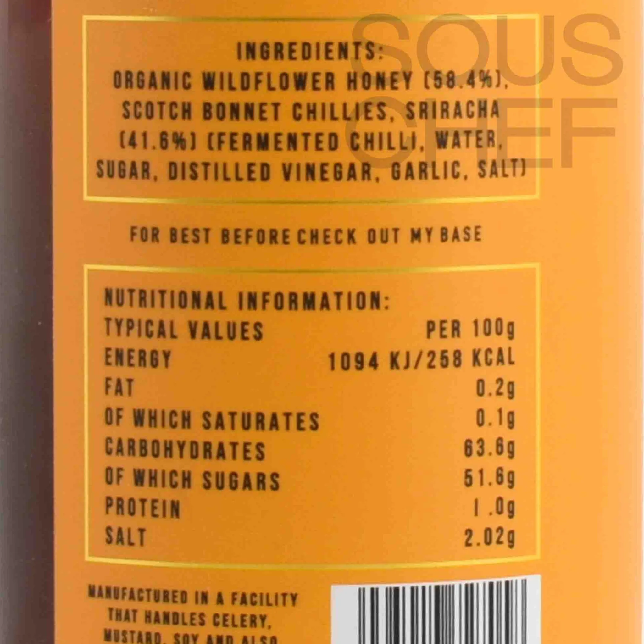 Online Sriracha Hot Honey, 350g Ingredients Brands|Jam, Honey & Spreads