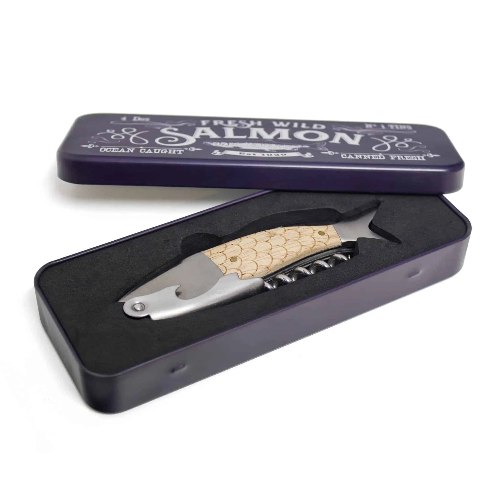 Clearance Wild Salmon in a Tin Corkscrew Cocktail Making & Barware
