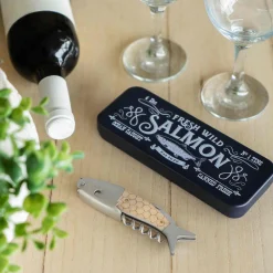 Clearance Wild Salmon in a Tin Corkscrew Cocktail Making & Barware
