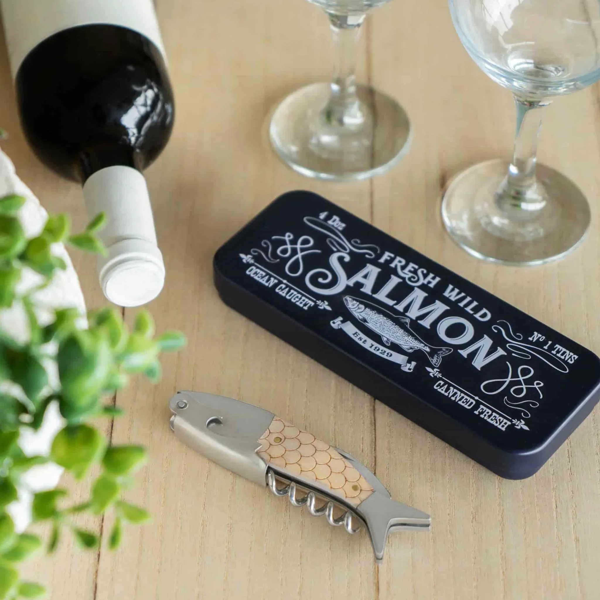 Clearance Wild Salmon in a Tin Corkscrew Cocktail Making & Barware
