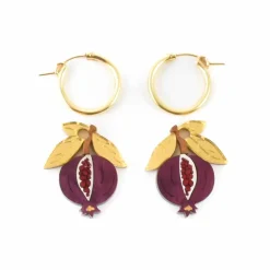 New Mini Pomegranate Hoop Earrings Tableware Brands