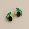 Olive Stud Earrings Tableware Brands