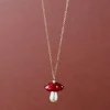 Discount Red Mushroom Necklace Tableware Brands