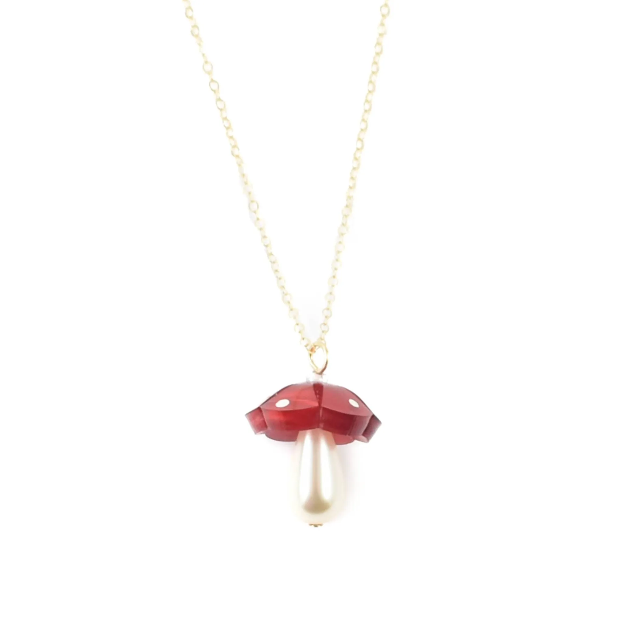 Discount Red Mushroom Necklace Tableware Brands