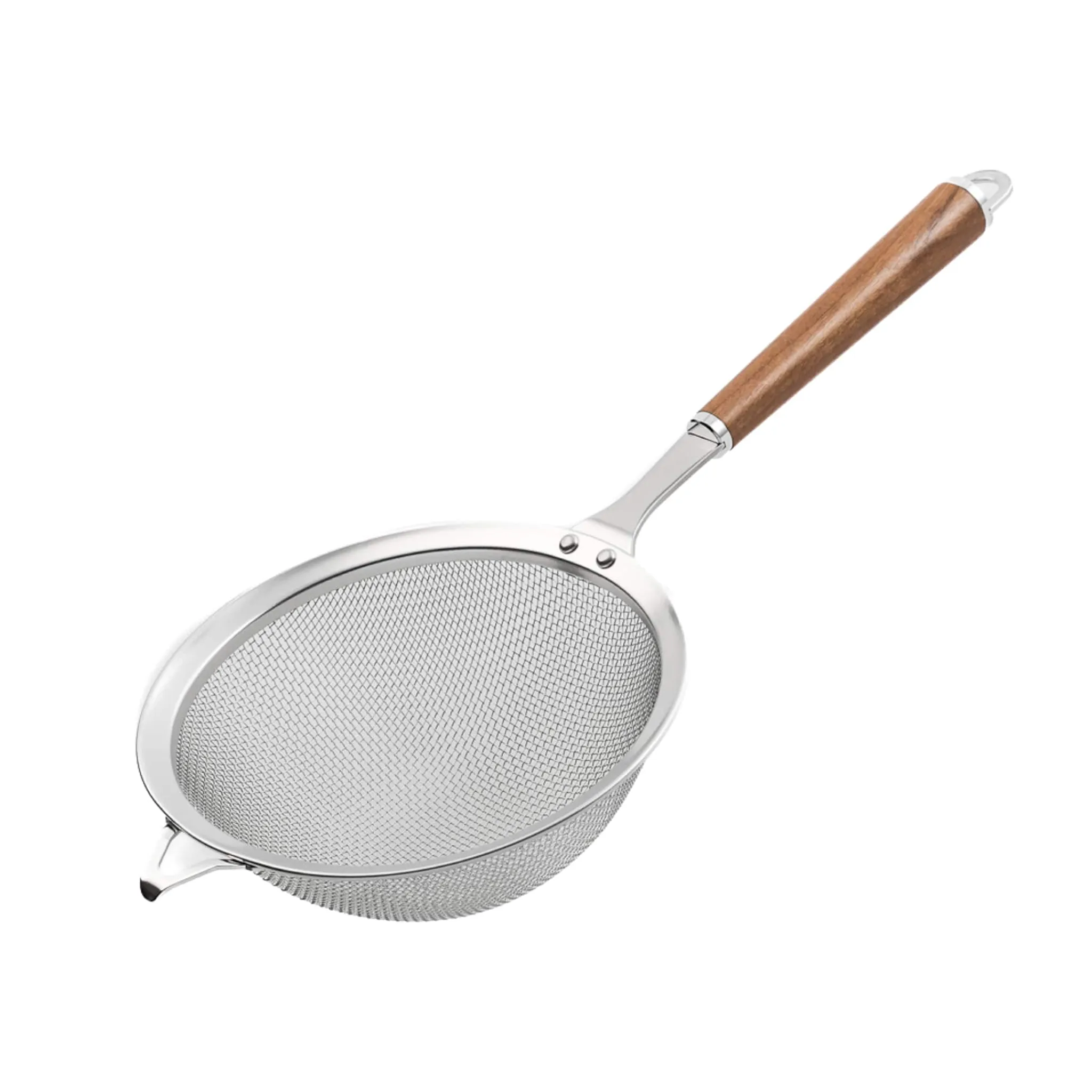 Sale Wood Handle Stainless Steel Mesh Strainer Kitchen Tools & Utensils