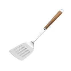 Sale Wood Handle Stainless Steel Slotted Turner Kitchen Tools & Utensils
