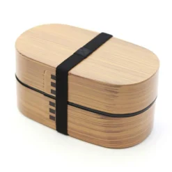 Best Wood Tone Double Layer Bento Box, 900ml Tableware Brands|Japanese Ingredients