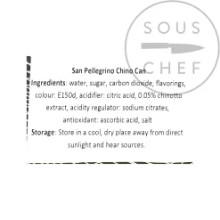 Outlet 24 x 330ml Chino Can Ingredients Brands|Italian Ingredients