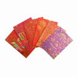 Discount 6x Small Purple & Red Envelopes Chinese Ingredients