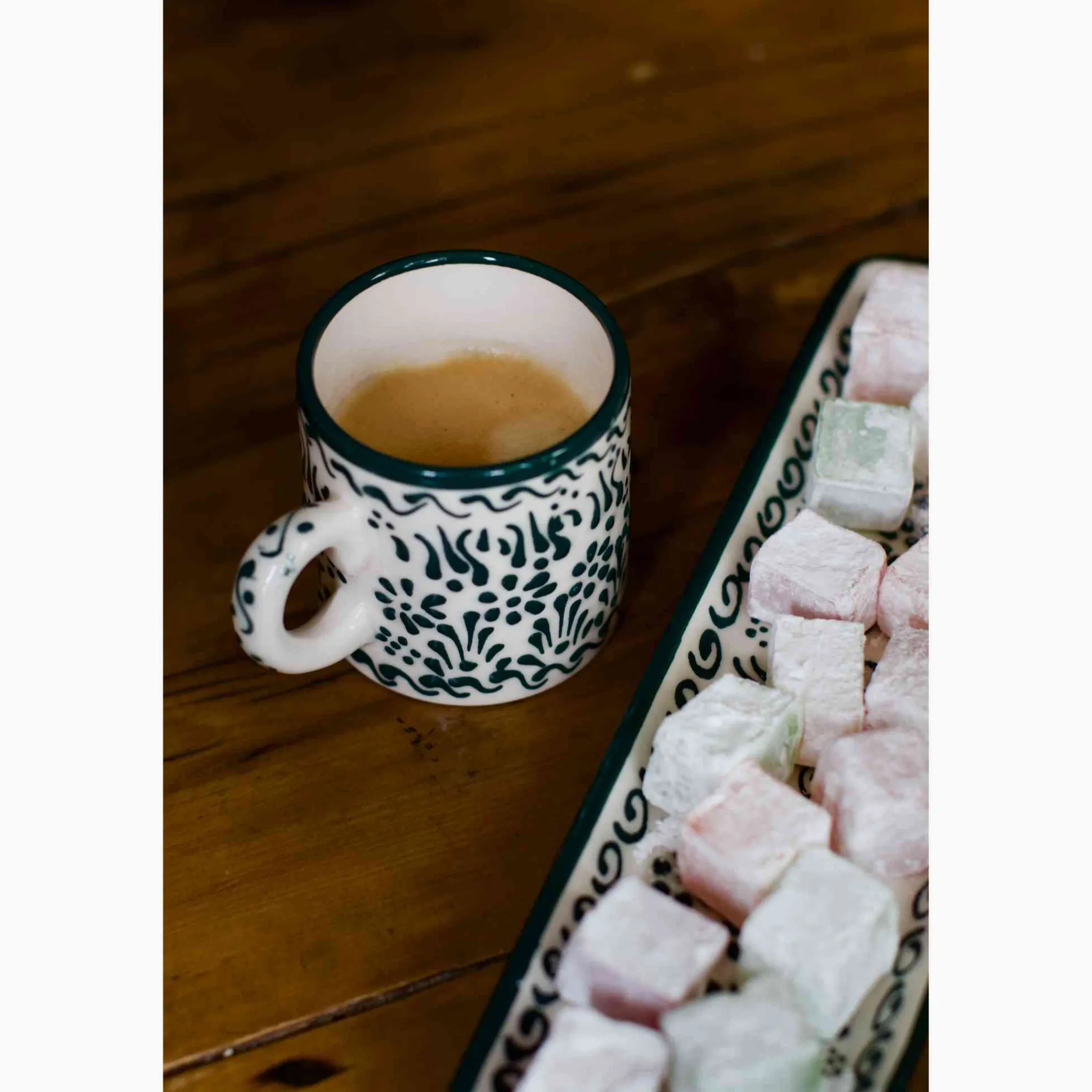 Online Yesil Ve Beyaz Boyali Coffee Cup, 140ml Tableware Brands