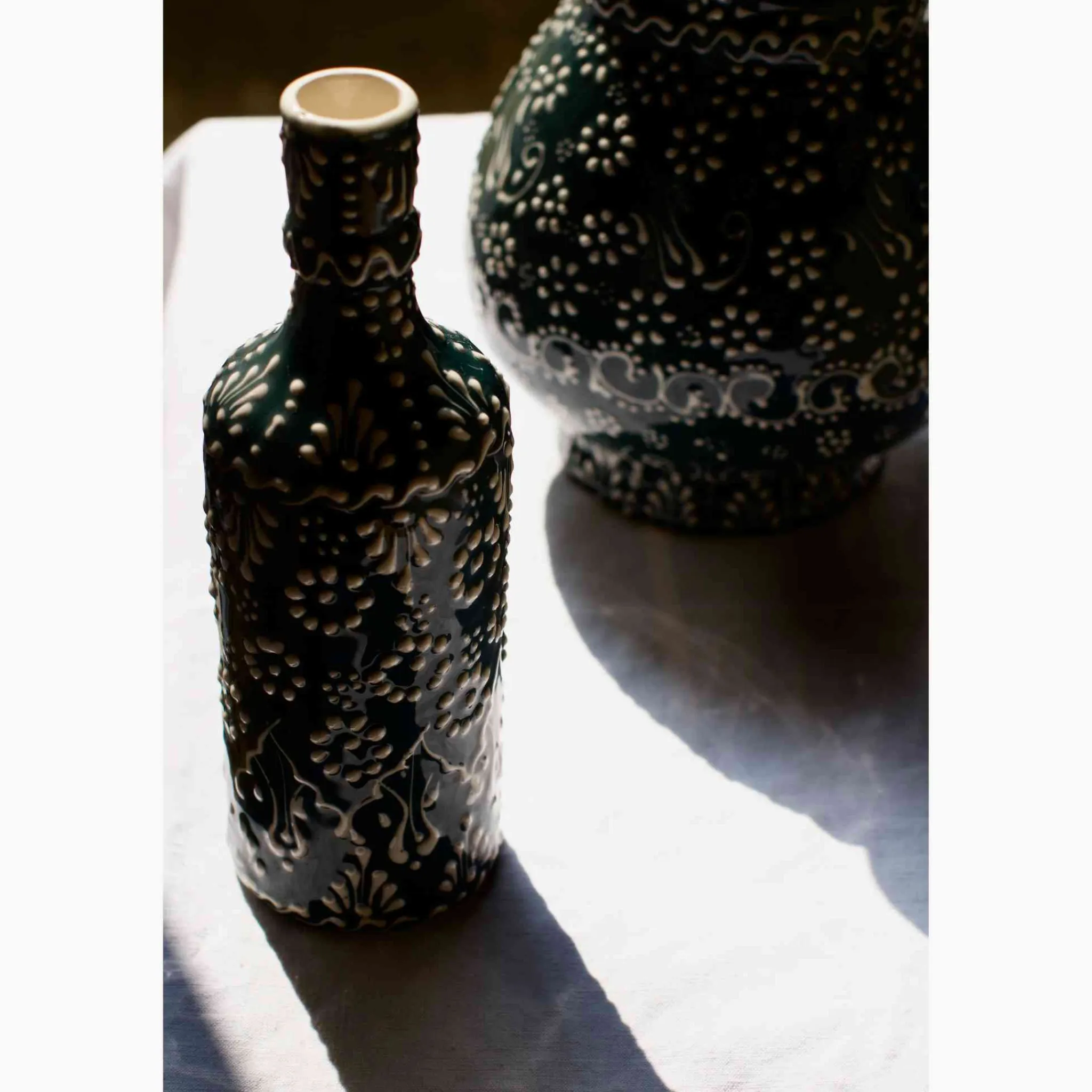 Hot Yesil Ve Beyaz Boyali Oil Bottle, 395ml Tableware Brands|Jugs & Bottles