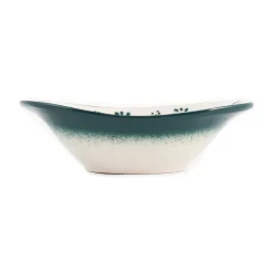 Outlet Yesil Ve Beyaz Boyali Oval Bowl, 16cm Tableware Brands|Crockery & Dinnerware