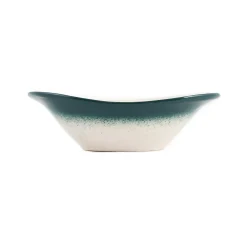 Outlet Yesil Ve Beyaz Boyali Oval Bowl, 16cm Tableware Brands|Crockery & Dinnerware