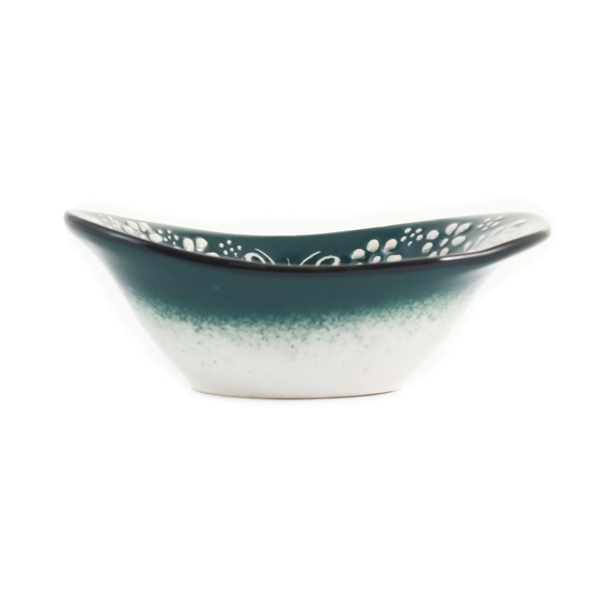 Discount Yesil Ve Beyaz Boyali Oval Bowl, 12.5cm Tableware Brands|Crockery & Dinnerware